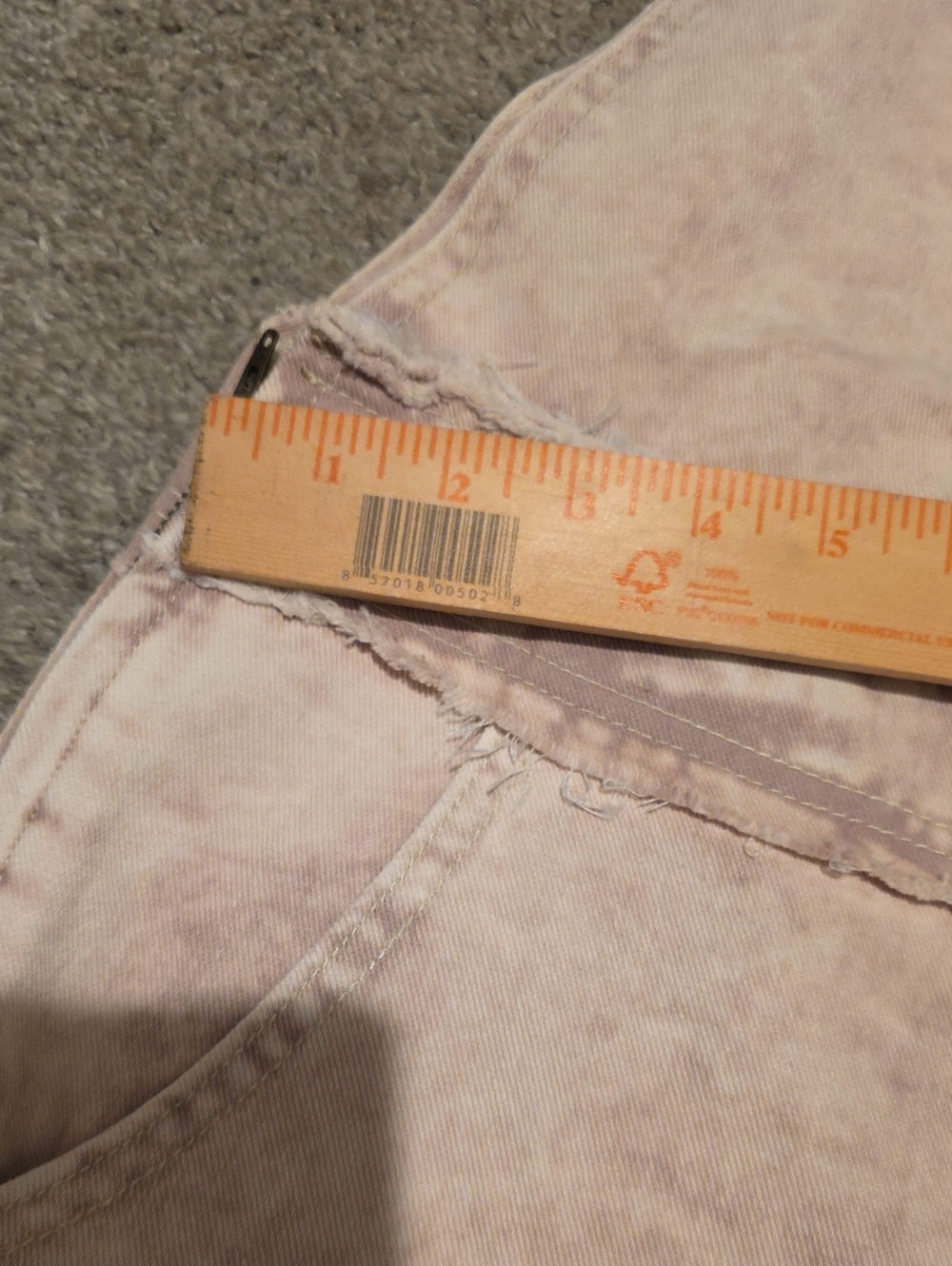 POL Pink Washed Denim Eyelet Wide-Leg Jumpsuit - Picture 8 of 16